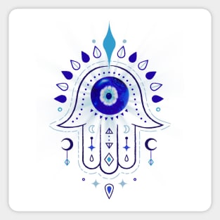 Hamsa Evil Eye Hand Sticker